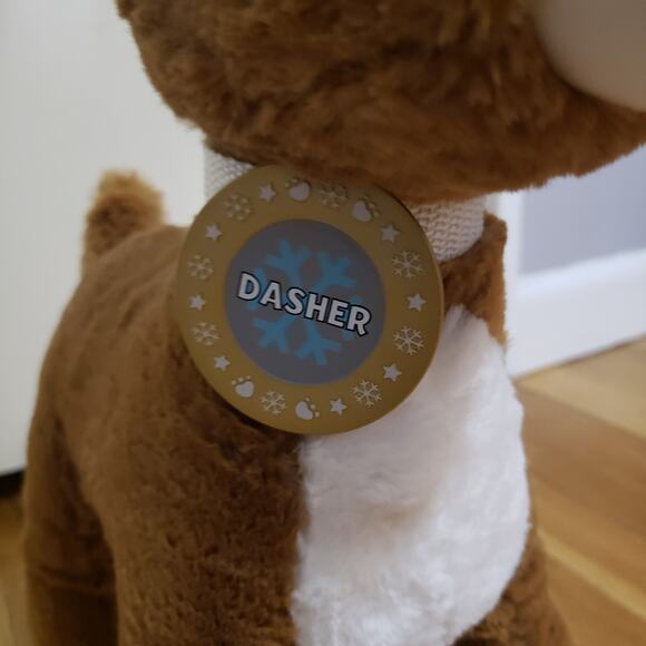 Build-a-Bear Reindeer Deer Plush Stuffed Animal BAB Dasher - Picture 2 of 8